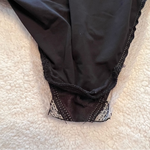 Victoria’s Secret - S/P - Black and Tan trim bodysuit - Picture 7 of 16